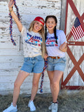 SHE LOVES JESUS AND AMERICA TOO - NATURAL HEATHER STAR