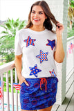 PATRIOTIC STARS PATCH TEE