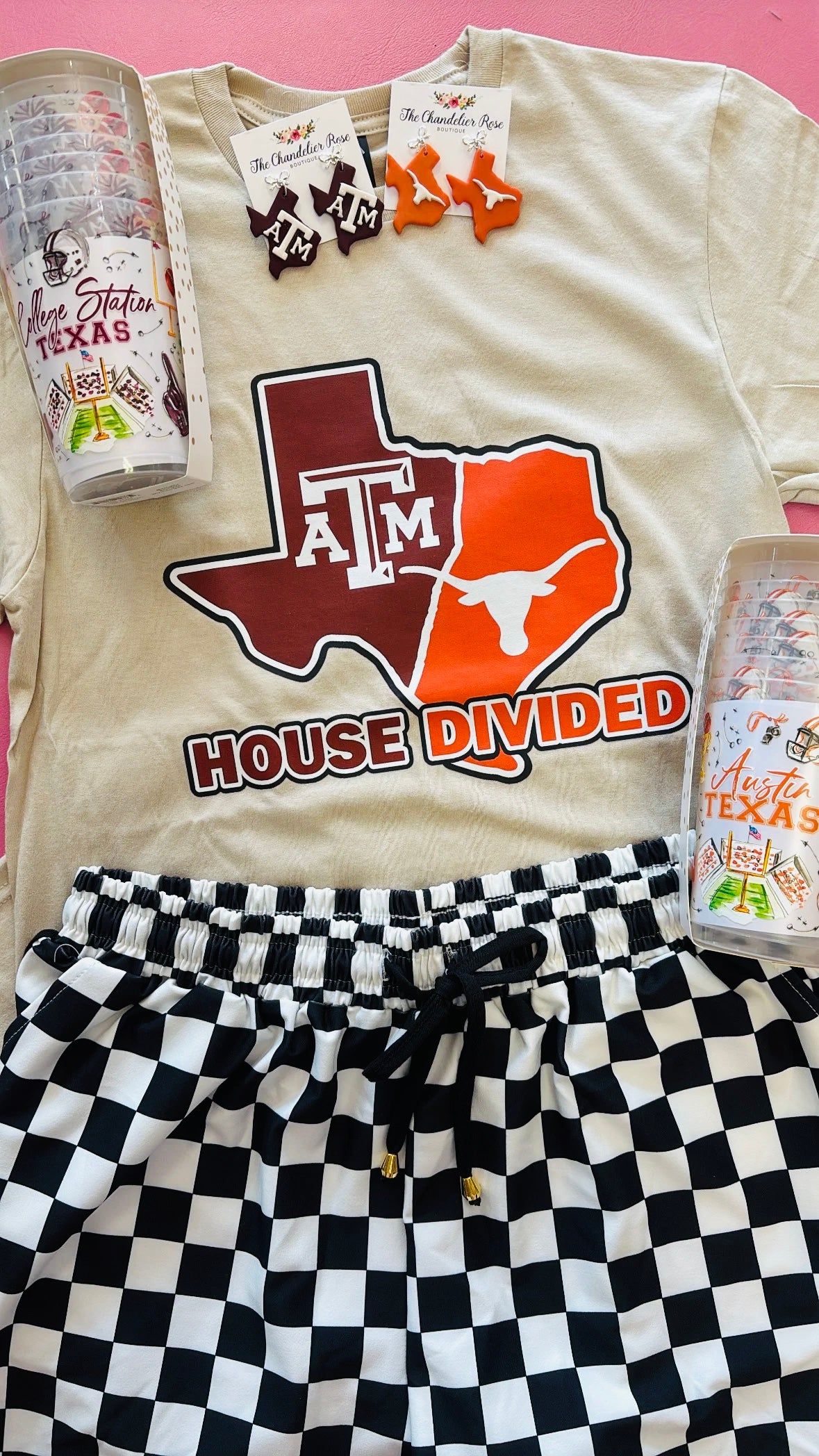 HOUSE DIVIDED TEXAS TEE - SAND