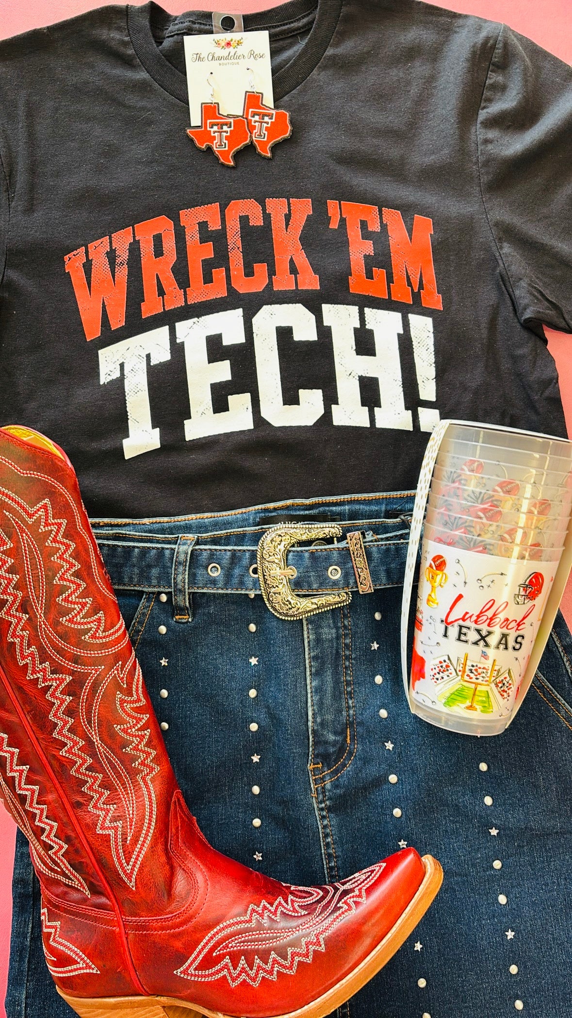 WRECK 'EM TEE - BLACK