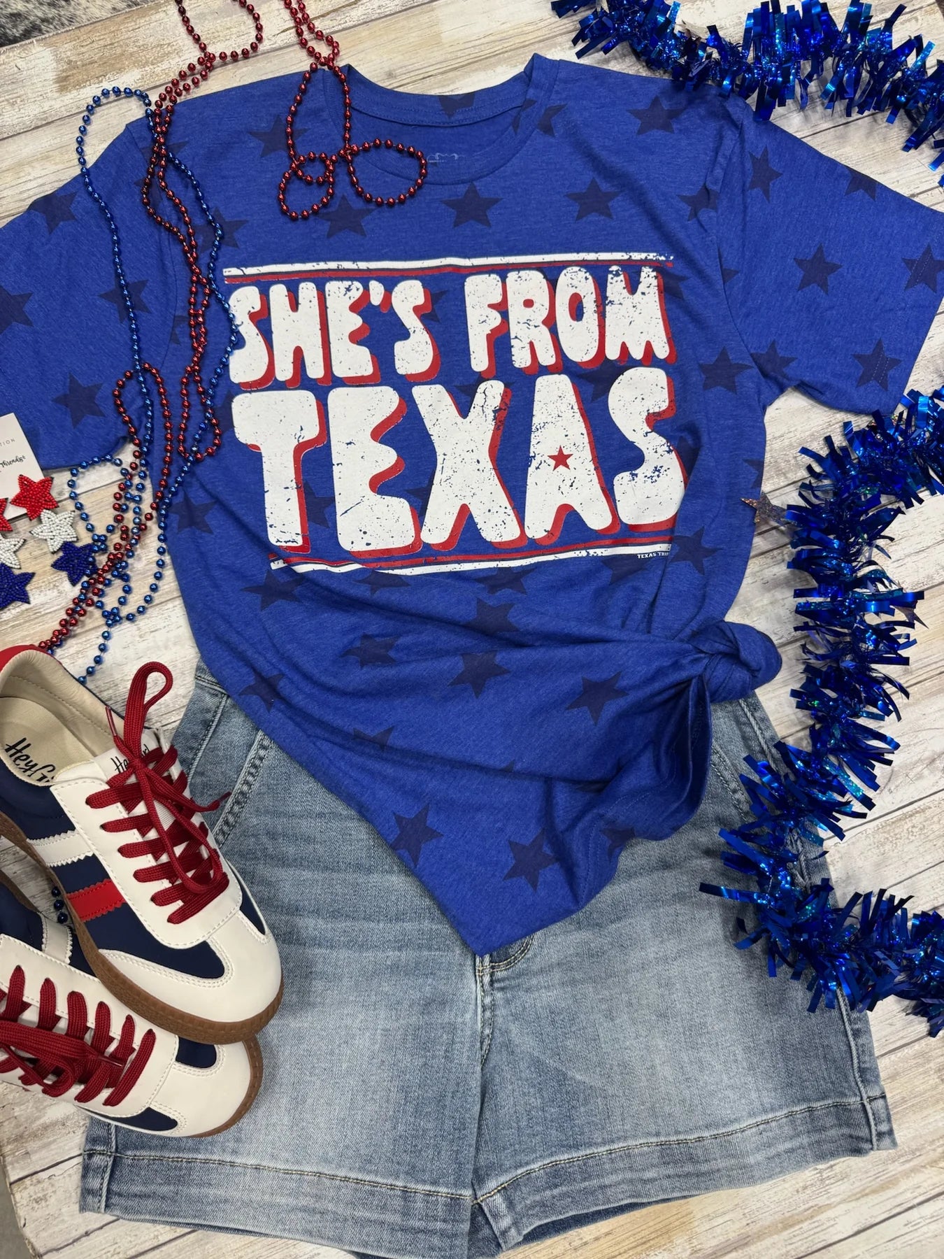 SHE'S FROM TEXAS ROYAL STAR TEE