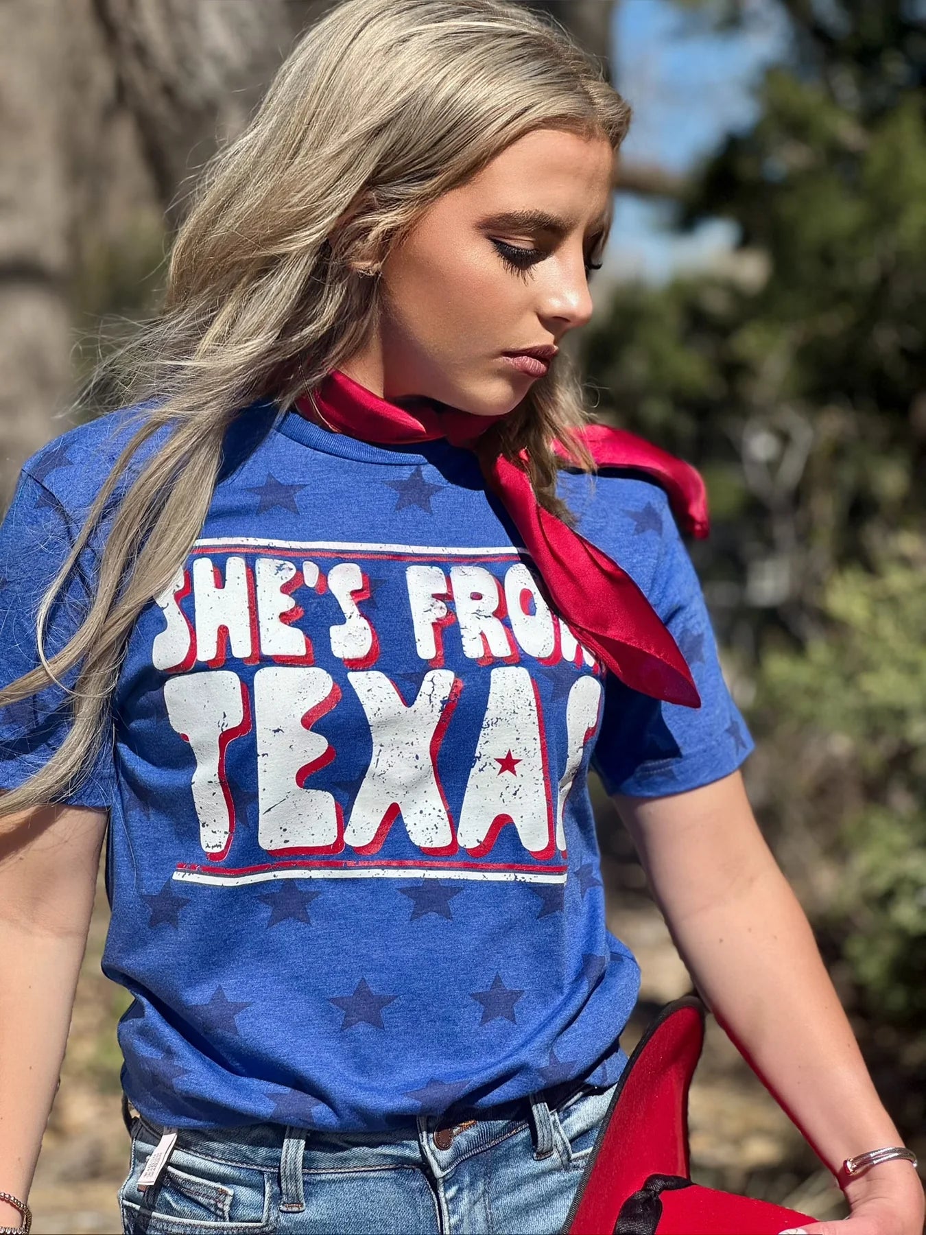 SHE'S FROM TEXAS ROYAL STAR TEE
