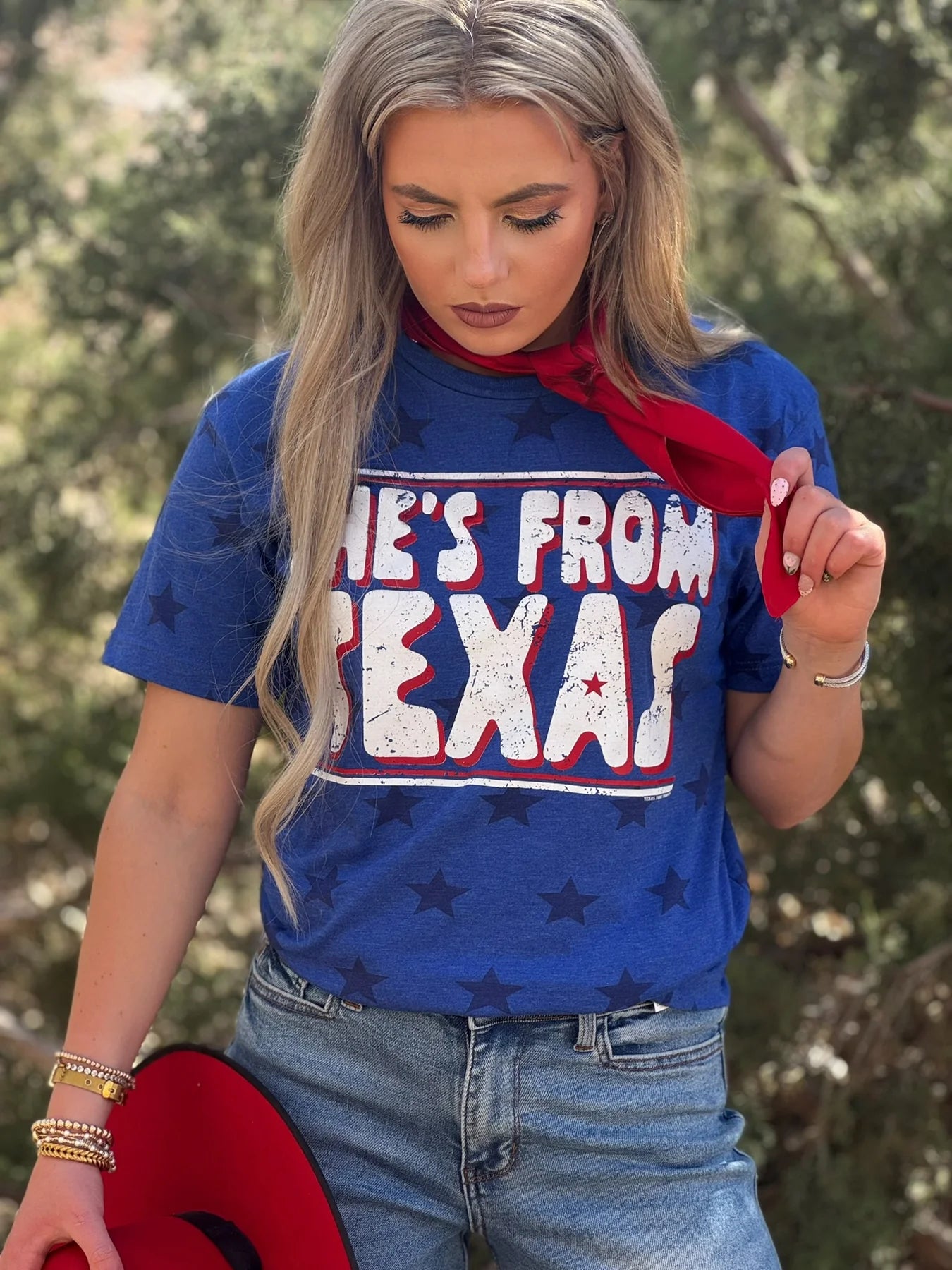 SHE'S FROM TEXAS ROYAL STAR TEE