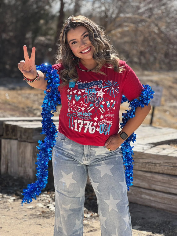 AMERICAN ICONS TEE - RED