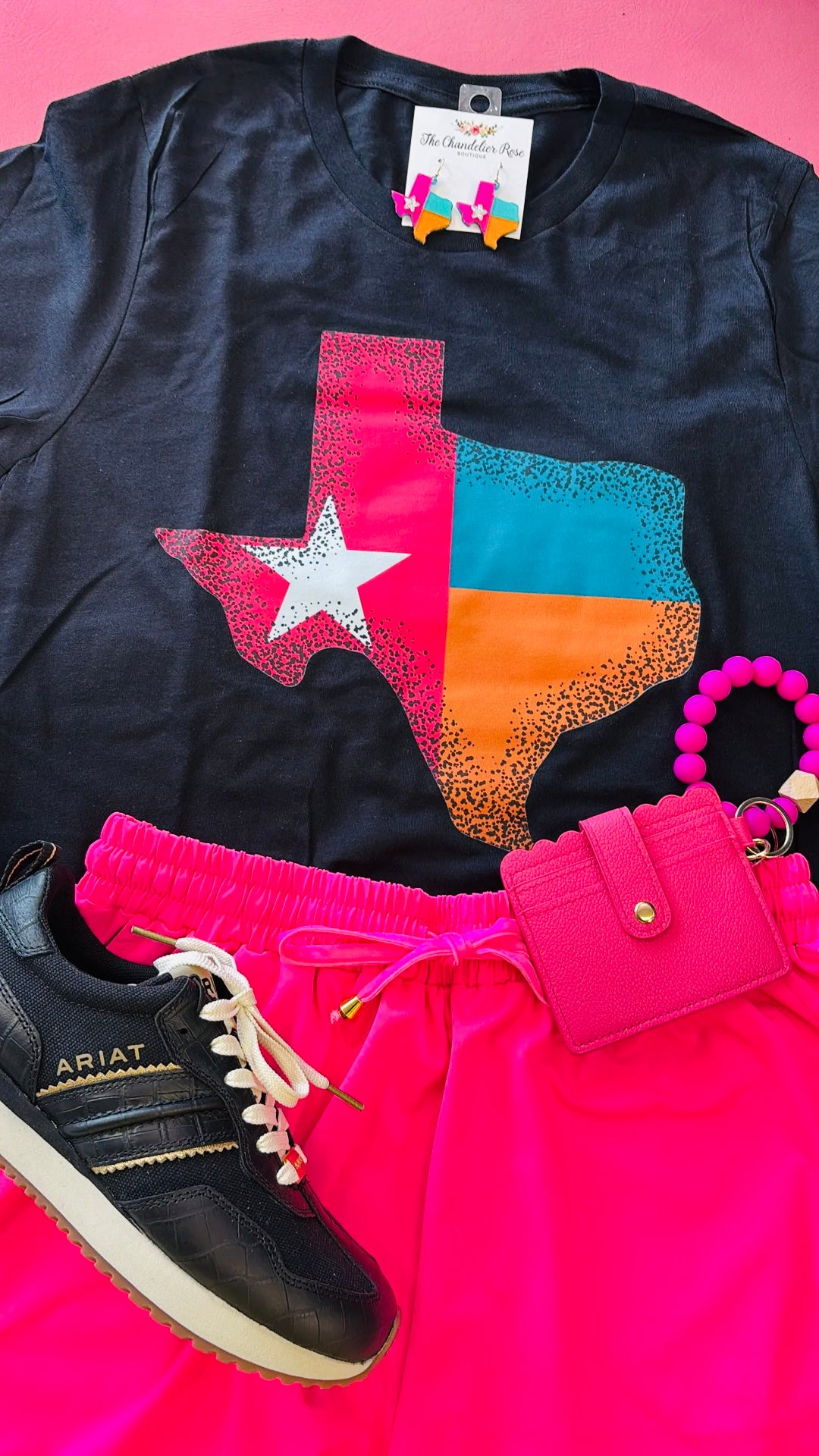 TEXAS RETRO TEE - BLACK