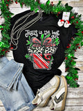 JESUS IS THE BEST GIFT TEE - SOLID BLACK