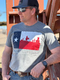 TEXAS LONESTAR PRIDE TEE - GREY