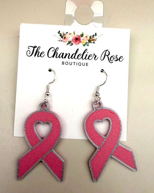 Pink Heart Earrings