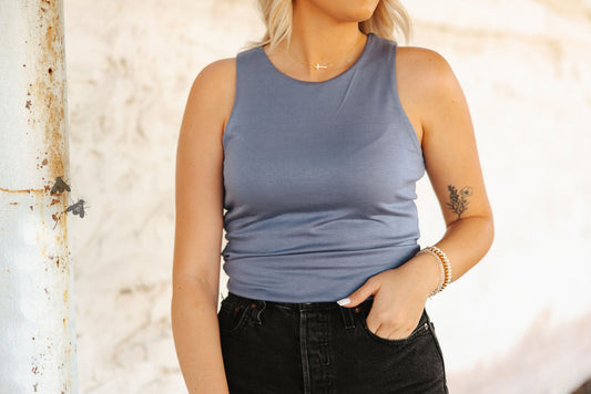 CLOUD BASIC TANK - DENIM