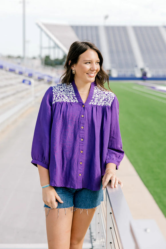 THE JANE TOP - PURPLE
