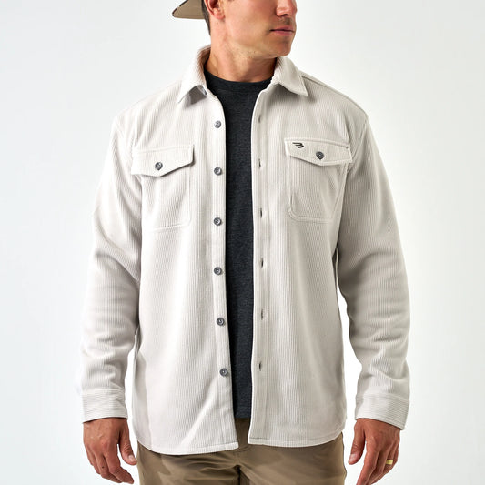 BURLEBO KINGS JACKET - LIGHT GREY & CLASSIC DEER CAMO LINING