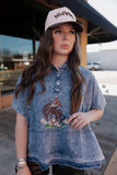 MANE ATTRACTION DENIM TOP