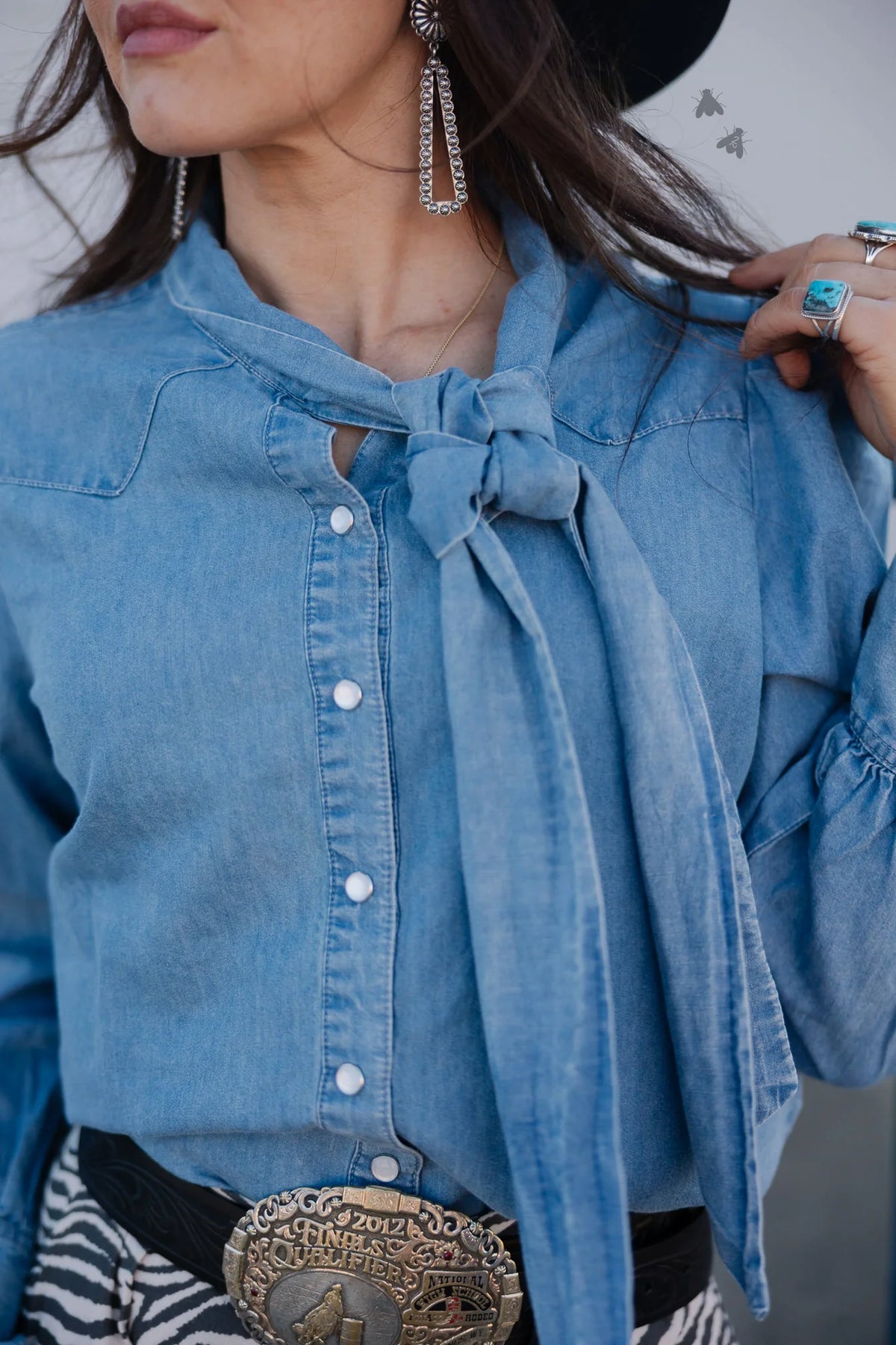 HIGHWAY BLUES TOP - LIGHT WEIGHT DENIM