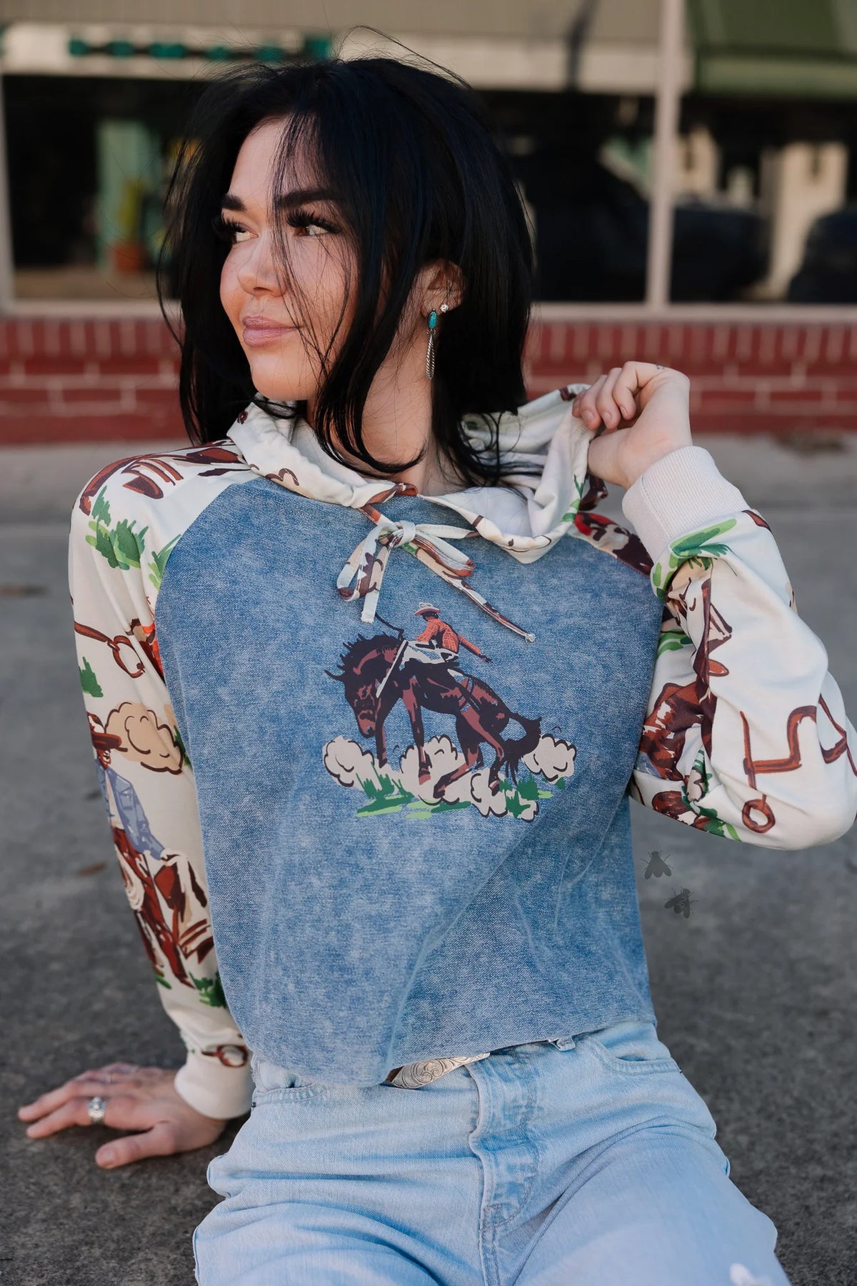 VINTAGE RANCH HOODIE - BARK