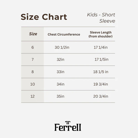 FERRELL KID'S JAKE IN WHITE SHORT SLEEVE SNAP