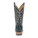 CIRCLE G BY CORRAL WOMEN'S NAVY BLUE EMBROIDERY SQUARE TOE WESTERN BOOTS - L6319