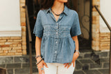 LOOPTY LOU TOP - DENIM