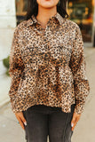 LOOPTY LOU LONGSLEEVE TOP - LEOPARD
