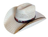 CORRAL JUSTIFIED STRAW HAT - IVORY/TAN