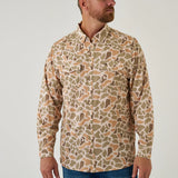 Burlebo Performance Western Shirt  Long Sleeve - Venado Camo