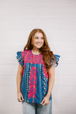 THE KINLEY TOP - NAVY