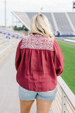THE JANE MAROON TOP