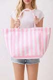STRIPED TERRY SUMMER TOTE BAG