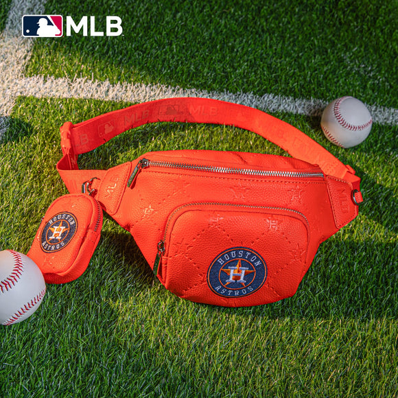MLB Houston Astros Team Fanny Pack Belt Sling Bag - Orange