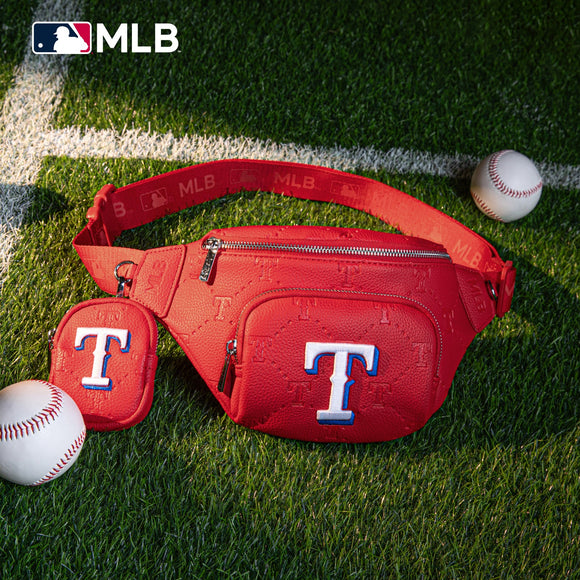 MLB Texas Rangers Team Fanny Pack Belt Sling Bag - Red