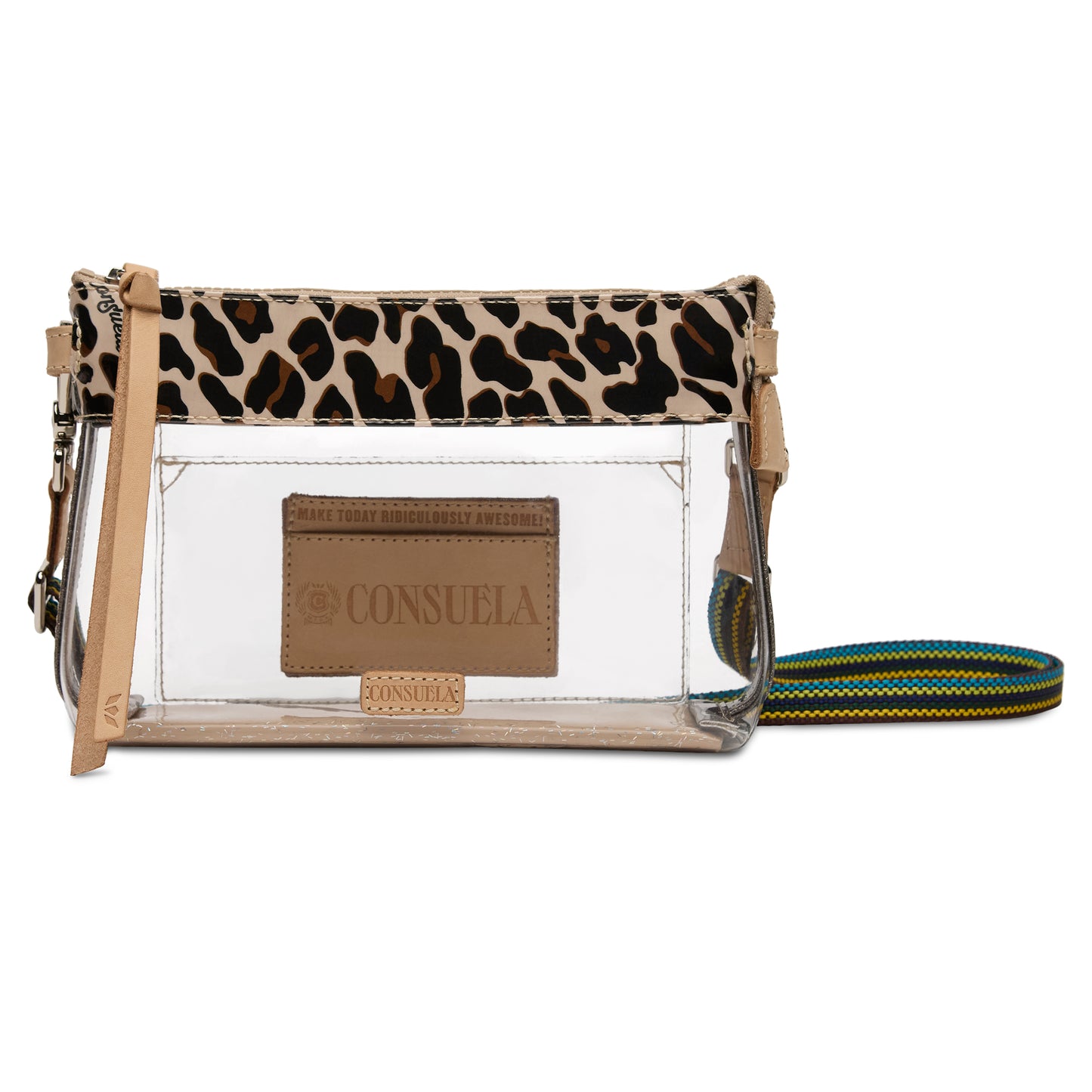 CONSUELA MONA BROWN MIDTOWN CLEAR CROSSBODY