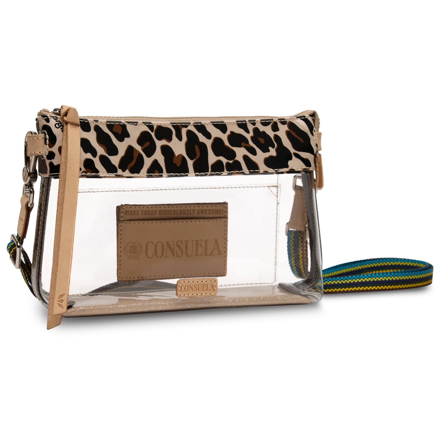 CONSUELA MONA BROWN MIDTOWN CLEAR CROSSBODY