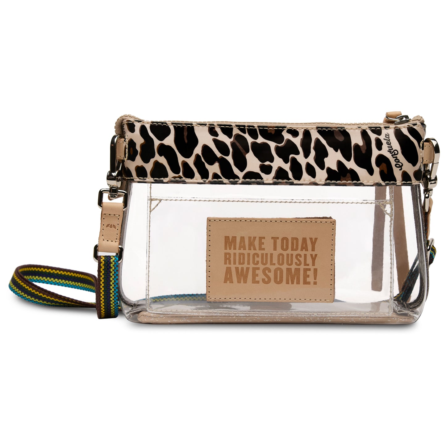 CONSUELA MONA BROWN MIDTOWN CLEAR CROSSBODY