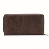 Montana West Embroidered Wallet - Brown
