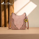 Montana West Embossed Collection Crossbody Bag - Pink