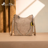 Montana West Embossed Collection Crossbody Bag - Tan