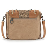 Montana West Tooled Aztec Collection Collection Crossbody - Tan