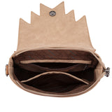 Montana West Tooled Aztec Collection Collection Crossbody - Tan