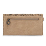 Montana West Tooled Aztec Collection Wallet - Tan