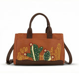 Montana West Cactus Embellished Crossbody Bag - Brown