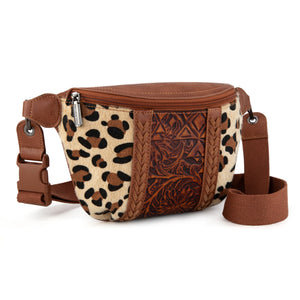 Montana West Tooled Collection Fanny Pack - Leopard