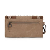 Montana West Cut-Out Embroidered Collection Wallet - Tan