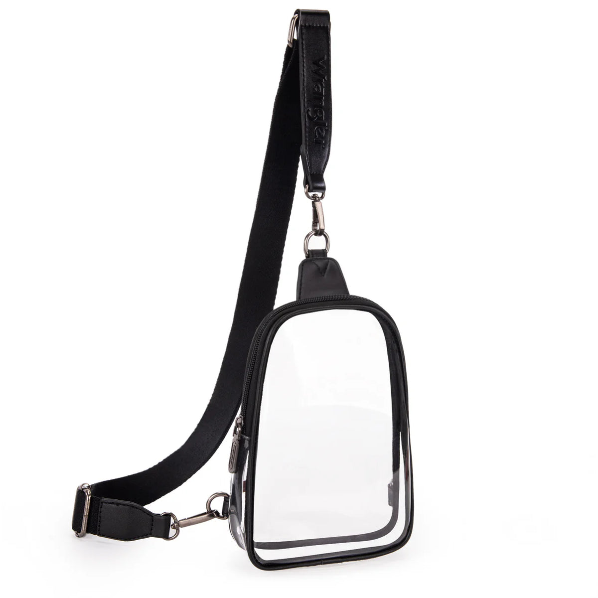 WRANGLER CLEAR SLING BAG - BLACK