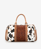 Montana West Tooled Collection Duffle Bag - Brown