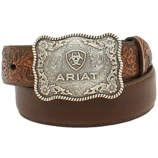 ARIAT BOYS WESTERN BROWN BELT