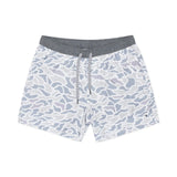 Burlebo 7" Athletic Short - White Camo - Grey Liner