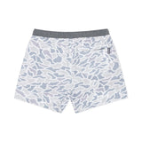 Burlebo 7" Athletic Short - White Camo - Grey Liner
