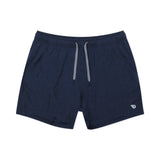 Burlebo 7" Athletic Short - Heather Navy - American Flag Liner