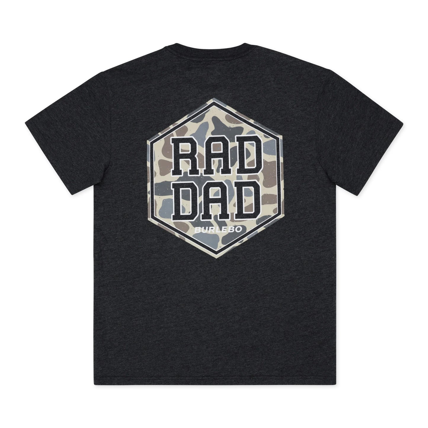 Burlebo Short Sleeve Rad Dad Tee - Heather Black