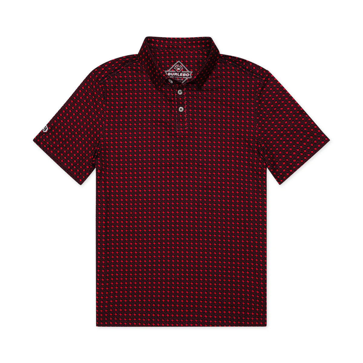 Burlebo Performance Polo - Texas Black & Red