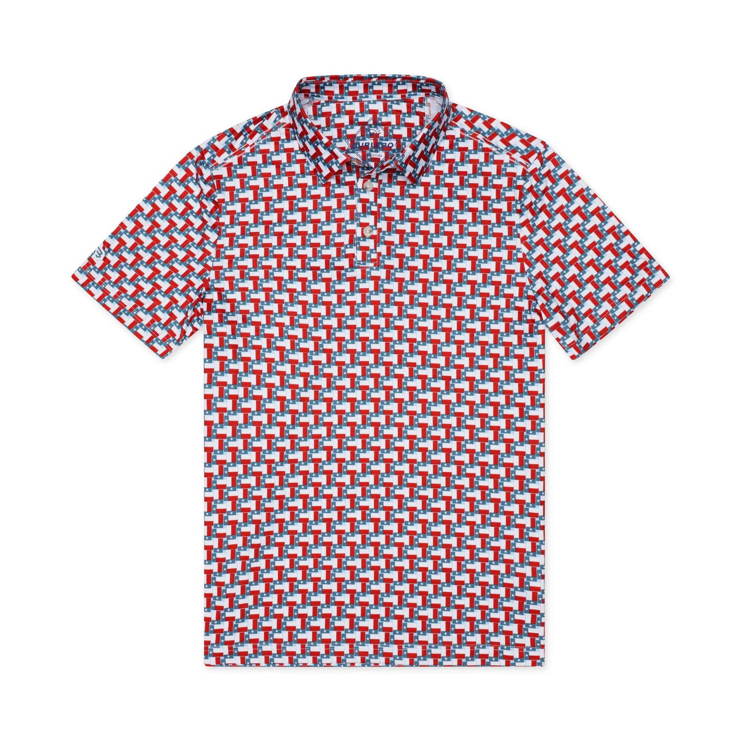 Burlebo Performance Polo - Texas Flag